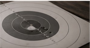 Paper shooting target